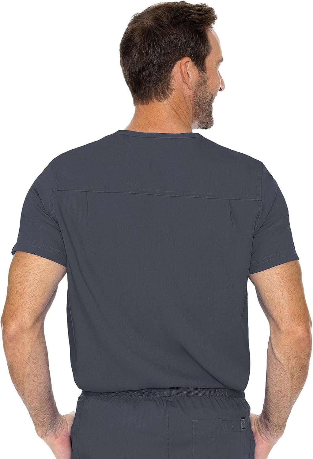 Men'S Scrub Top Cadence 2-Way Stretch Technology with Ultra Soft Fabric & One Chest Pocket - MC7478