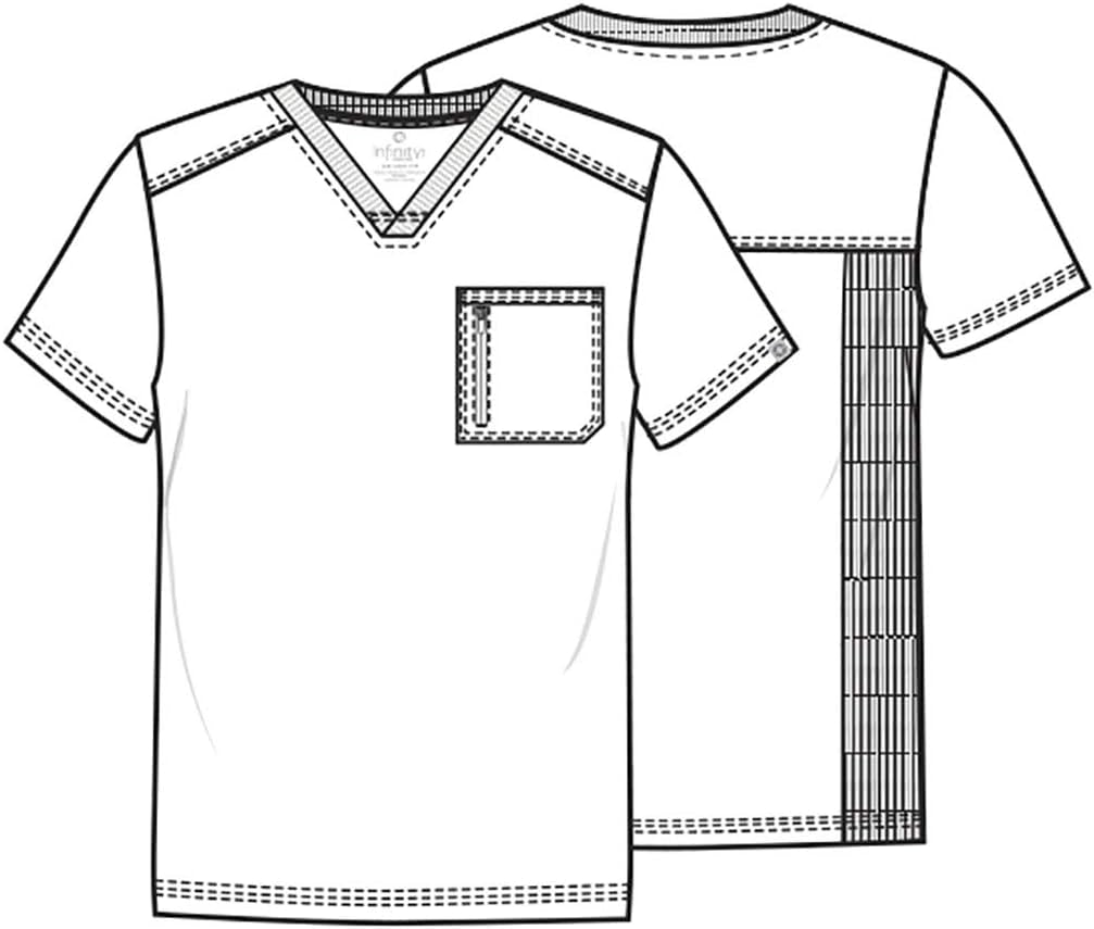 Cherokee Men Scrubs Top Tuckable V-Neck CK910A