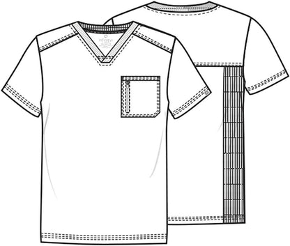 Cherokee Men Scrubs Top Tuckable V-Neck CK910A