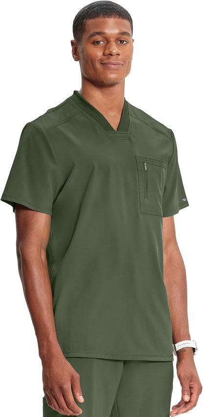 Cherokee Men Scrubs Top Tuckable V-Neck CK910A