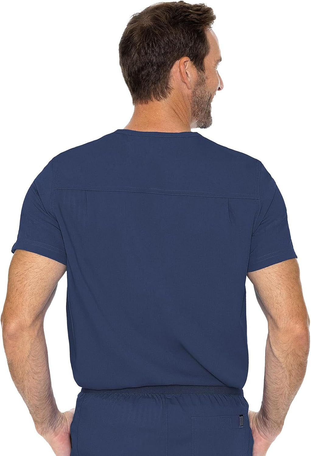 Men'S Scrub Top Cadence 2-Way Stretch Technology with Ultra Soft Fabric & One Chest Pocket - MC7478