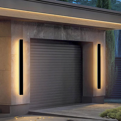 2 Pack 47Inch Outdoor Wall Lights Modern Long LED Wall Sconce, LED Waterproof Ip65 Outdoor Garage Lights 3000K Wall Mount Exterior Light Fixture for House Garage Patio