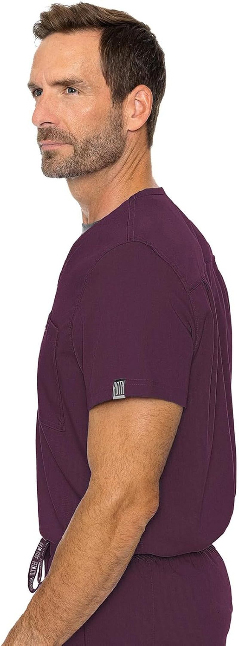 Men'S Scrub Top Cadence 2-Way Stretch Technology with Ultra Soft Fabric & One Chest Pocket - MC7478